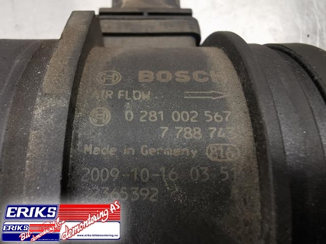 Luftmengde/luftmassemåler til BMW 3-Serie 2005-2011 (E90/E91/E92/E93) (E90/E91/E92/E93) (BOSCH|0 281 002 567|7 788 743|)