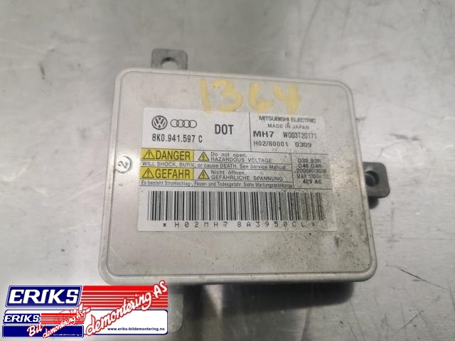 Styreenhet xenon/ballast til Audi A3, 2009-2012 (Type II, Fase 2)  (MITSUBISHI|8K0 941 597 C)