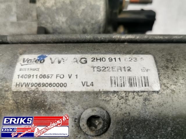 Starter diesel til VW Crafter 2011-2016 (Type I, Fase 2) (VALEO|2H0 911 023 A|)