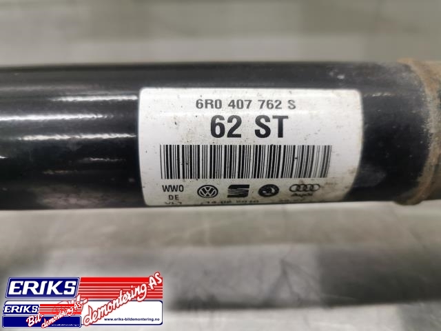 Drivaksel høyre foran, diesel/automat til VW Polo 2009-2014 (Type V, Fase 1)  (6R0 407 762 S|)