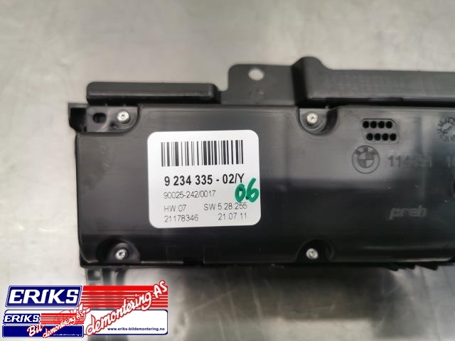 Varmeapparat betjening til BMW 5-Serie 2003-2010 (E60/E61) (E60/E61) (9 234 335 02|)