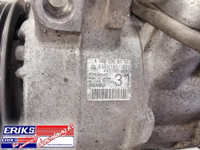 Aircondition kompressor til Mercedes E-Klasse 2009-2013 (Fase 1) (W212) (W212) (DENSO|A 013 154 68 02|A 002 230 31 11|)
