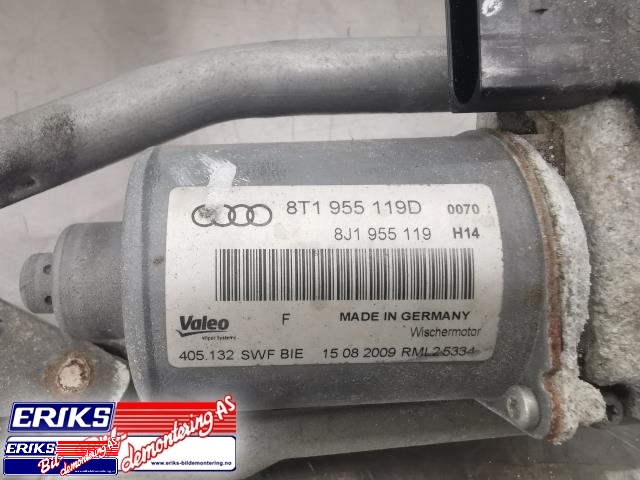 Viskermotor frontrute komplett m/overføring til Audi A5 2007-2016 (Type I)  (VALEO|8T1 955 119D|)