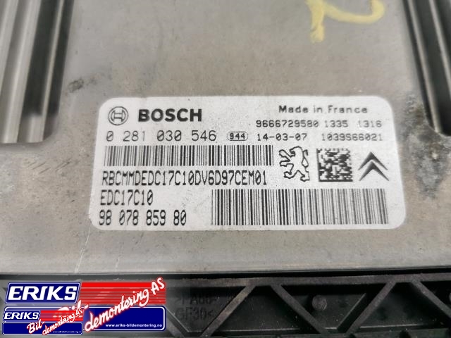 Styreenhet motor til Peugeot Partner 2008-2015 (Type II, Fase 1)  (BOSCH|0 281 030 546|)