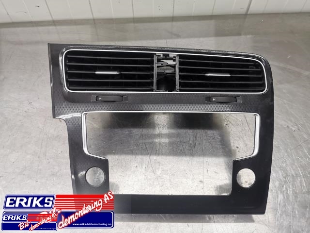 Dashbord friskluftdyse midtkonsoll til VW Golf VII, 2012-2017 (Fase 1)  