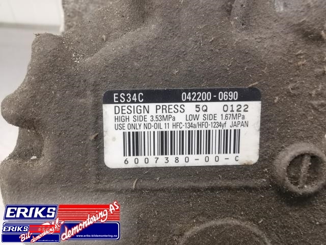 Aircondition kompressor elbil til Tesla Model S 2013-2016 (Fase 1)  (6007380-00-C|042200-0690|)