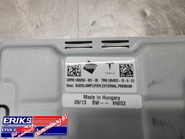 Bilstereo forsterker til Tesla Model S 2013-2016 (Fase 1) (1000350-001-09|)