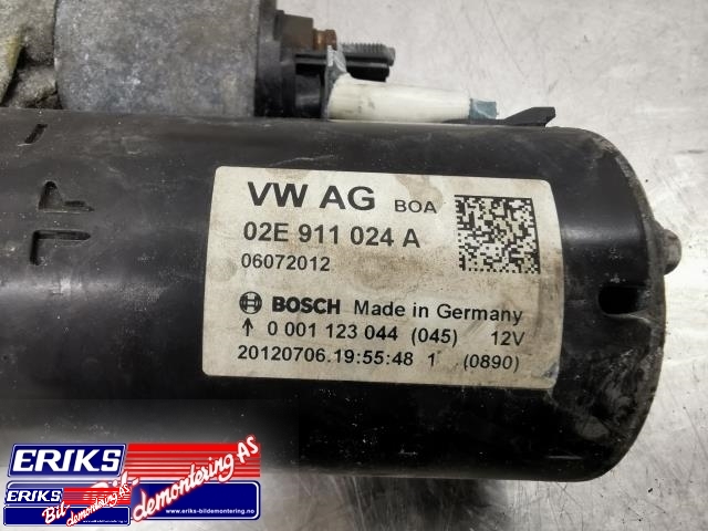 Starter diesel til VW Caddy 2010-2015 (Type III, Fase 2)  (BOSCH|02E 911 024|)