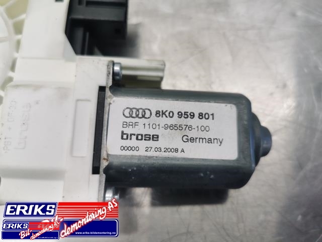 Ruteheis, kun motor, venstre foran til Audi A4 2007-2014 (Type IV) (B8) (B8) (BROSE|8K0 959 801|)