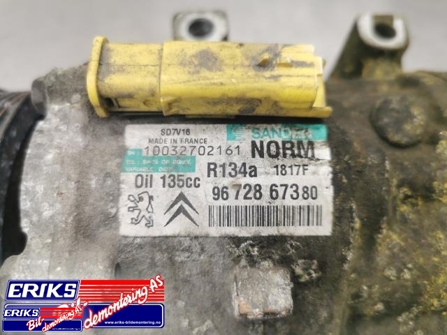 Aircondition kompressor til Peugeot Expert 2007-2016 (Type II)  (SANDEN|9672867380|)
