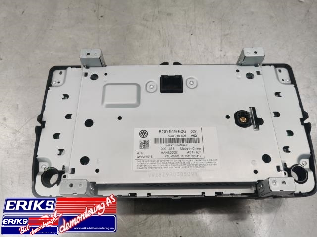Bilstereo navigasjon skjerm til VW e-Golf 2014-2017 (Fase 1)  (5G0 919 606|)