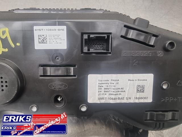 Instrumentpanel til Ford Focus 2011-2014 (Type III, Fase 1)  (BM5T 10849 BAE|)
