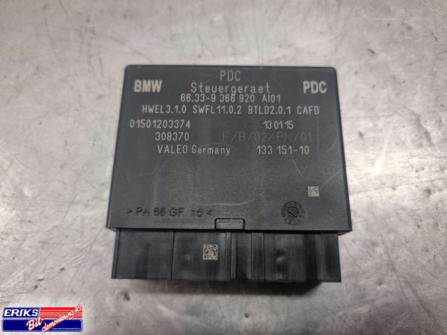 Styreenhet parkering til BMW X3, 2010-2017 (F25) (F25) (VALEO|9 366 920)