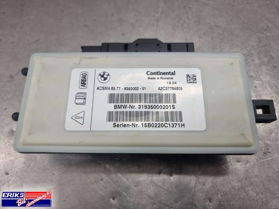 Airbag elektronikk til BMW X3 2010-2017 (F25) (F25) (CONTINENTAL|31935000201S|65.77-9350002-01|)