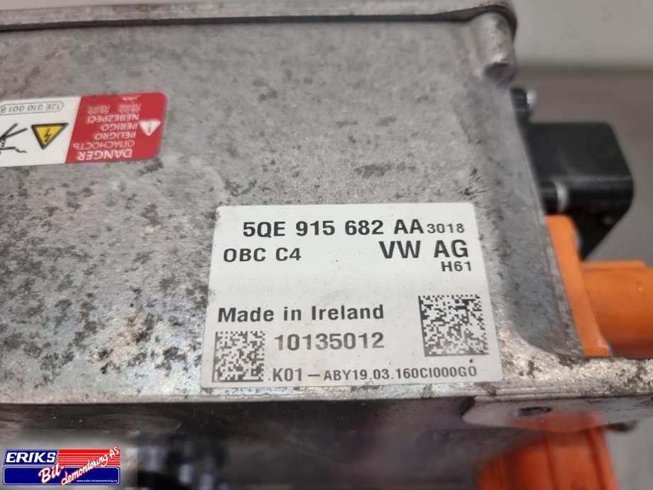Batterilader (OBC - On Board Charger) til VW Golf VII 2012-2017 (Fase 1) (5QE 915 682 AA|)