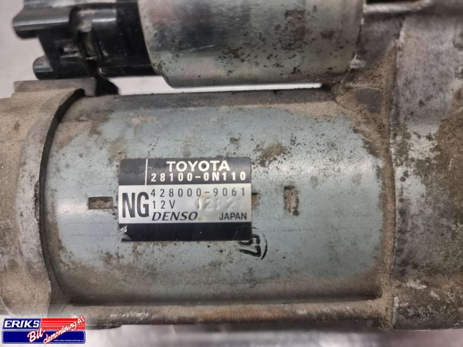 Starter diesel til Toyota Auris 2013-2015 (Type II, Fase 1)  (DENSO|28100-0N110|281000Y100|)