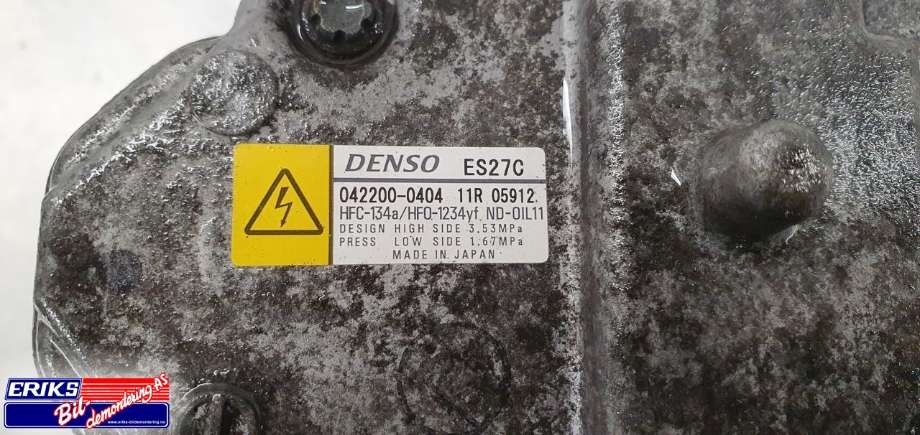 Aircondition kompressor hybrid til Toyota Prius +7 2012-2020 (Type III) (stasjonsvogn) (stasjonsvogn) (042200040411R05912|)