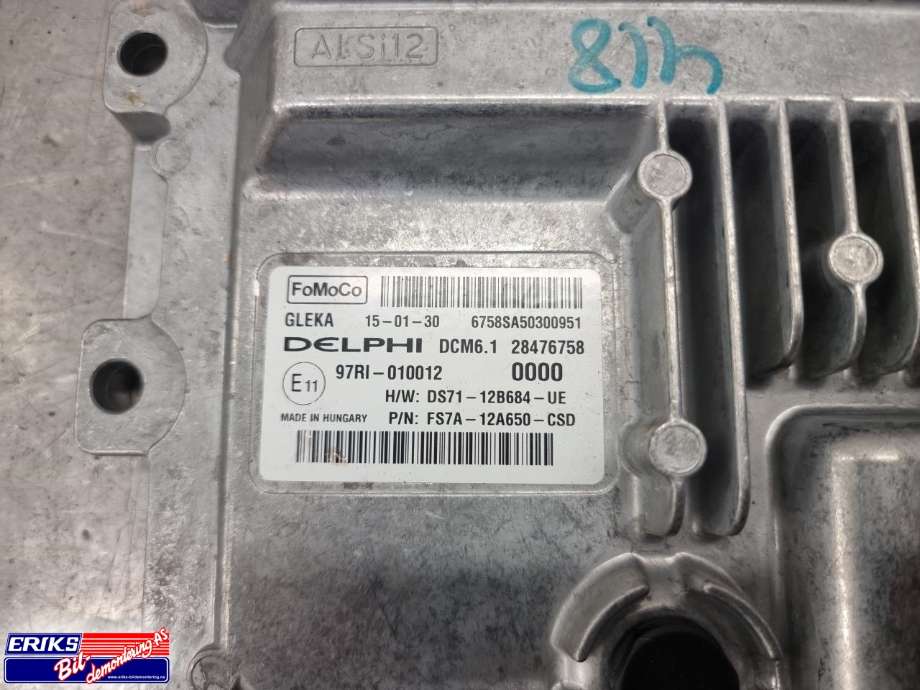 Styreenhet motor til Ford Mondeo 2014-2019 (Type V, Fase 1)  (DELPHI|DS71-12B684-UE|)
