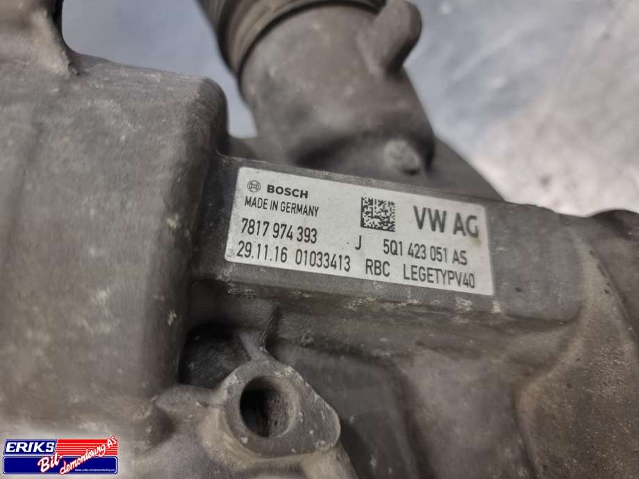Tannstang elektrisk til Audi A3 2012-2016 (Type III, Fase 1)  (5Q1 423 051 AS|5Q1 423 055 FX|5Q1 423 055 MX)