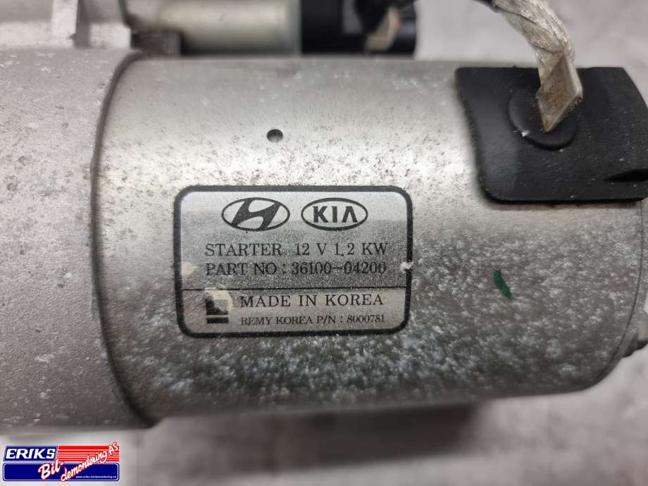 Starter til Hyundai Kona 2017-2021 (Type I, Fase 1)  (36100-04200|)