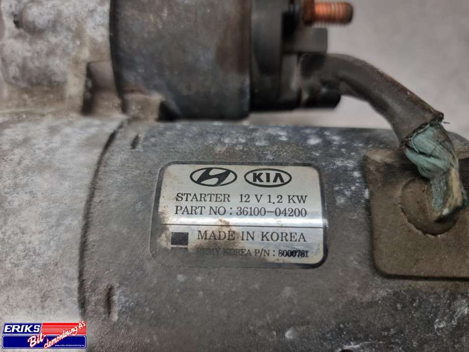 Starter til Hyundai i20 2015-2020 (Type II)  (36100-04200|)