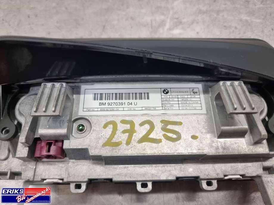 Bilstereo navigasjon skjerm til BMW 1-Serie 2011-2015 (Fase 1) (F20/F21) (F20/F21) (9270391|)