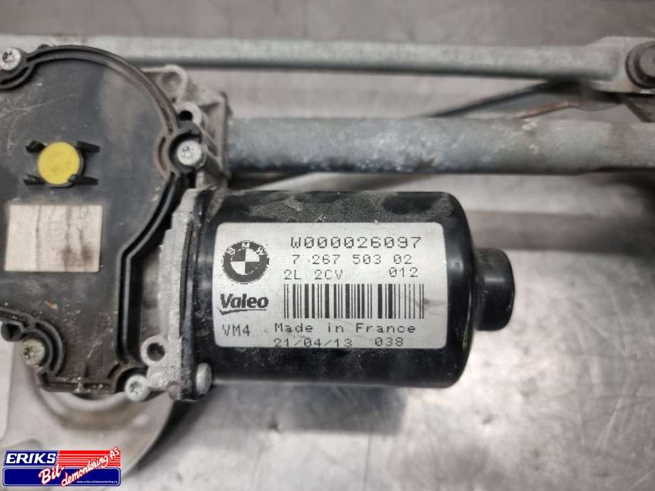 Viskermotor frontrute komplett m/overføring til BMW 1-Serie 2011-2015 (Fase 1) (F20/F21) (F20/F21) (VALEO|7 267 503 02|)