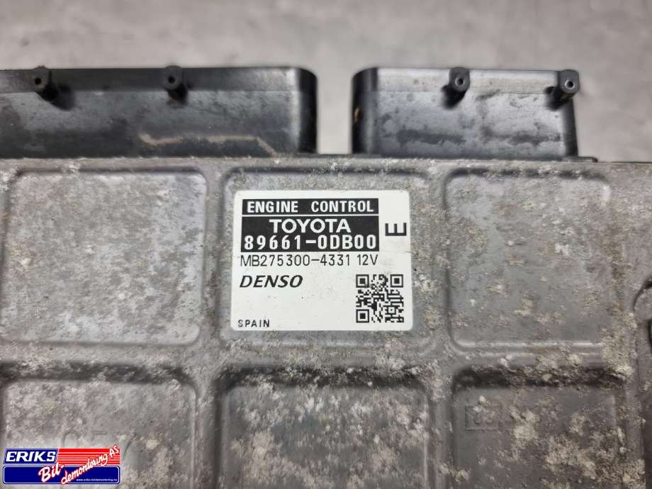Styreenhet motor til Toyota Yaris 2009-2011 (Type II, Fase 2)  (DENSO|89661-0DB00|)