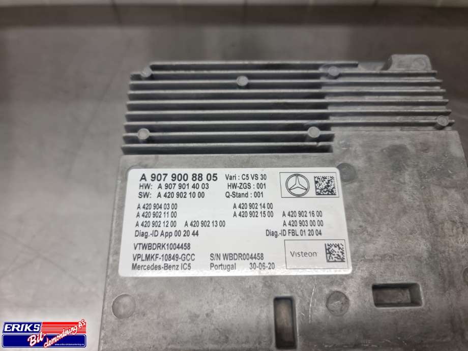 Bilstereo navigasjon spiller til Mercedes Sprinter 2018-->> (907/910) (907/910) (A 907 900 88 05|)