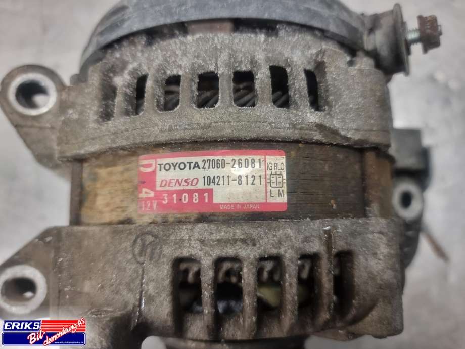 Dynamo diesel til Toyota RAV4 2013-2015 (Type IV, Fase 1)  (DENSO|27060-26081|2706026081|)