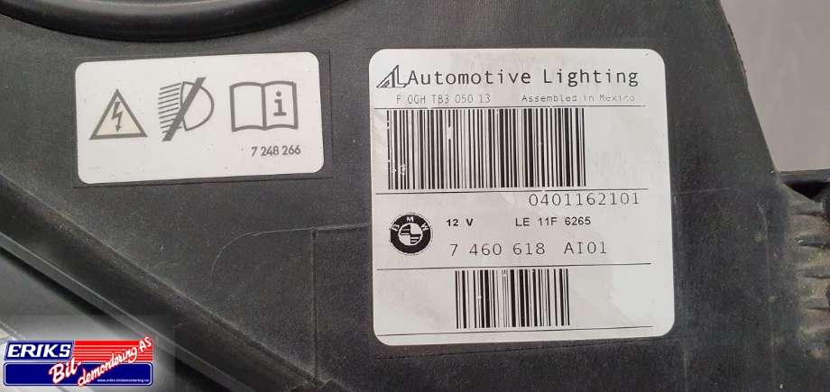 Frontlykt høyre xenon til BMW X5 2013-2018 (F15) (F15) (7 317 110|63 11 7 317 110|)