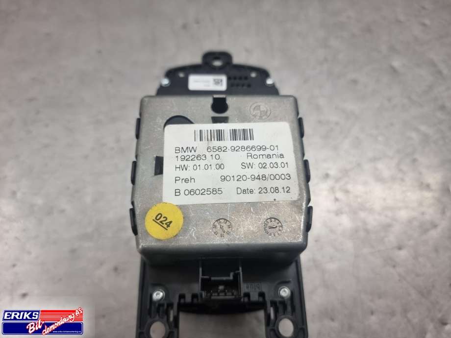 Bilstereo betjeningspanel til BMW X5 2013-2018 (F15) (F15) (6582 9286699 01|)