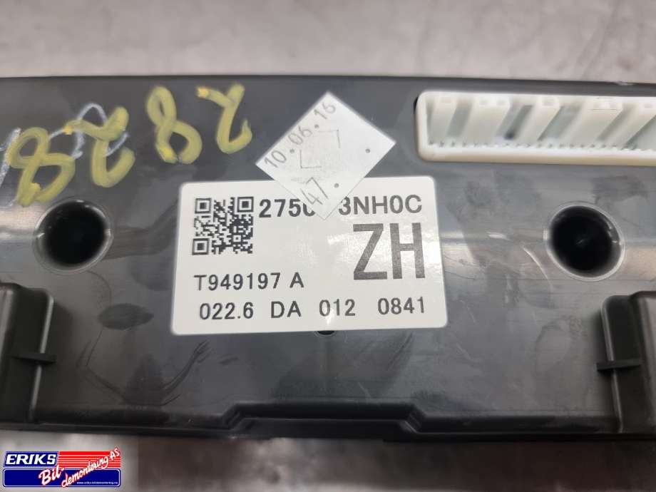 Varmeapparat betjening til Nissan Leaf 2011-2017 (Type I) (2750 3NH0C|)