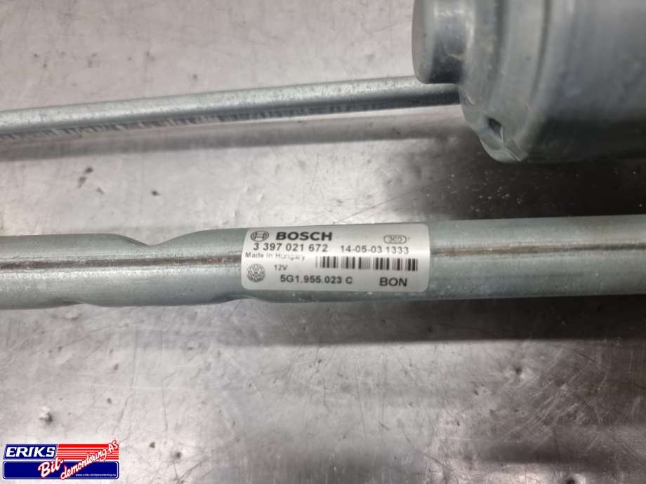 Viskermotor frontrute komplett m/overføring til VW Golf VII 2012-2017 (Fase 1)  (BOSCH|5G1 955 119 A|3 397 021 672|1 397 220 663)