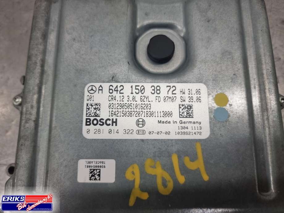 Styreenhet motor til Mercedes CLS 2004-2010 (C219) (C219) (BOSCH|0 281 014 322|A 642 150 38 72|)