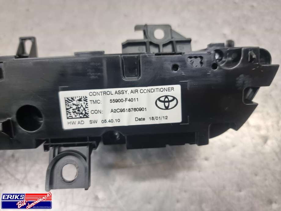 Varmeapparat betjening til Toyota C-HR 2016-->>  (55900-F4011|)