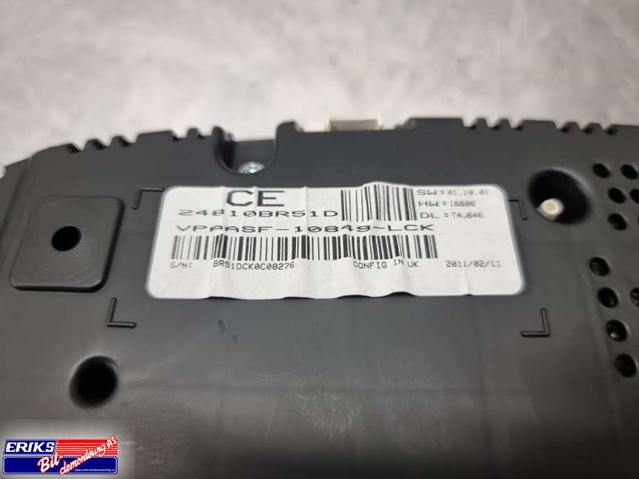 Instrumentpanel til Nissan Qashqai 2010-2014 (Type I, Fase 2) (24810BR51D|)