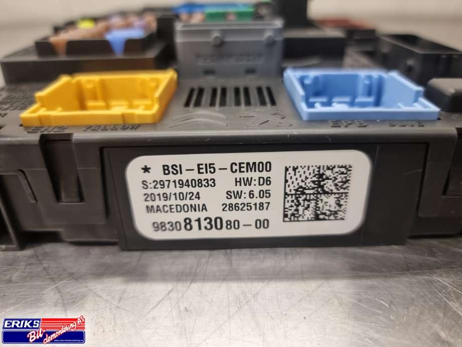 Styreenhet comfort (BCM) til Citroën C5, Aircross 2019-->>  (9830813080|)