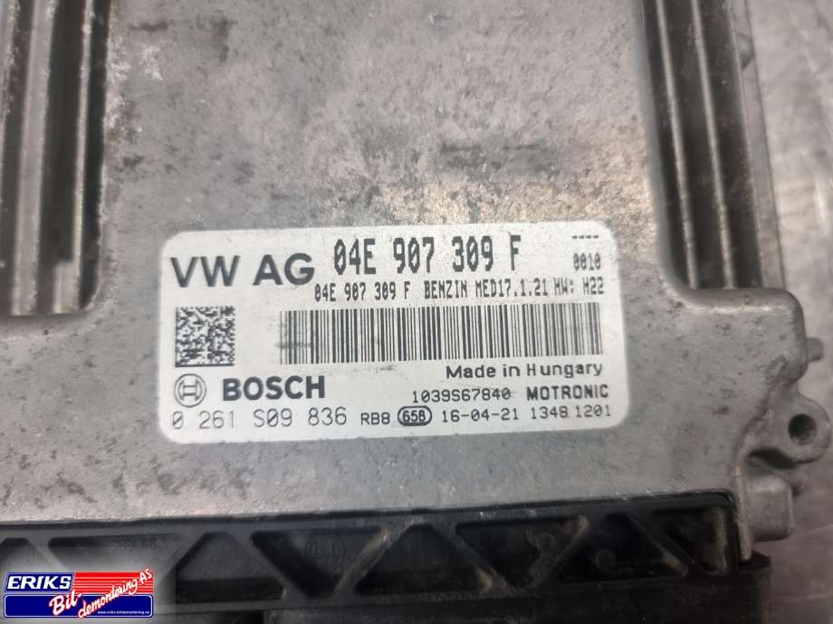 Styreenhet motor til Audi A3 2012-2016 (Type III, Fase 1)  (BOSCH|04E 907 309 F|)