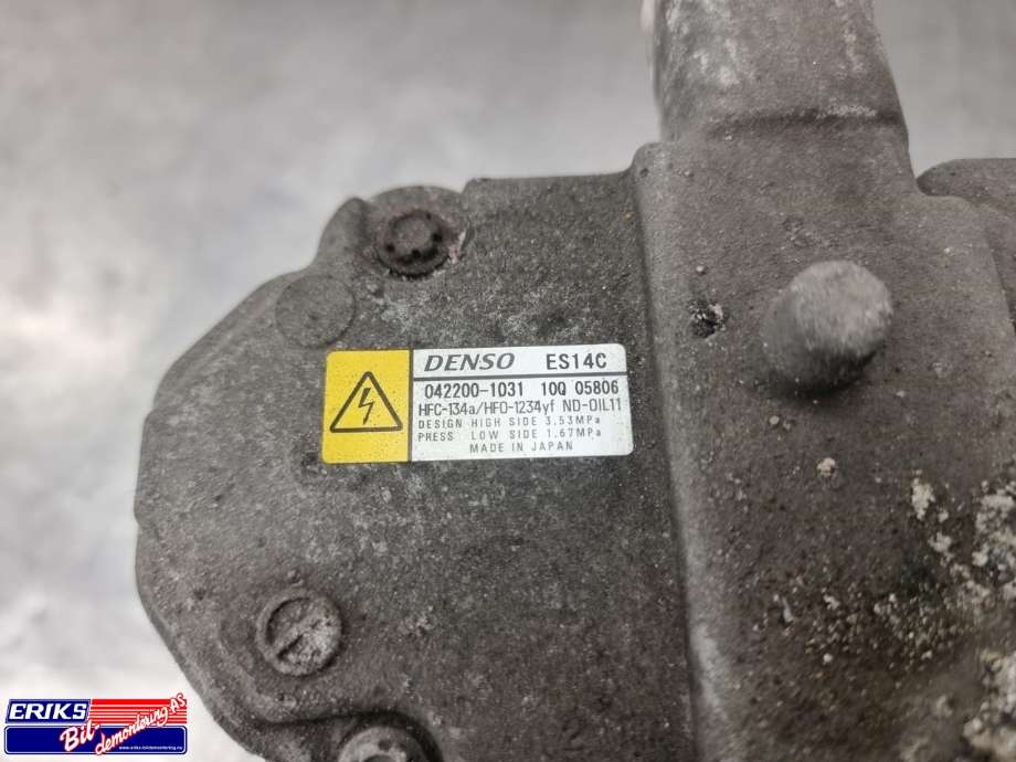 Aircondition kompressor hybrid til Toyota Auris 2013-2015 (Type II, Fase 1)  (DENSO|8837047032|8837047033|042200-1031)