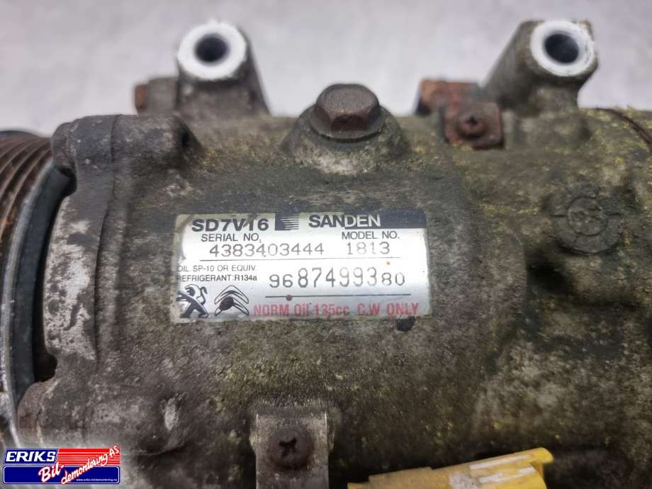 Aircondition kompressor til Toyota Proace 2013-2016 (Type I)  (SANDEN|9687499380|)