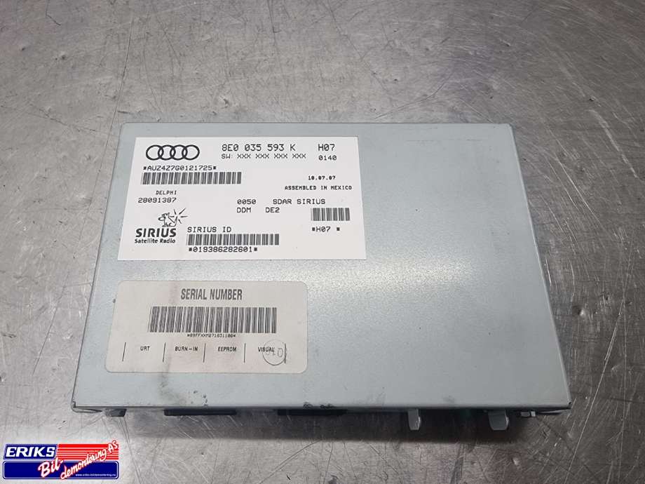 Bilstereo diverse til Audi TT, 2006-2014 (Type II) (8E0 035 593 K)