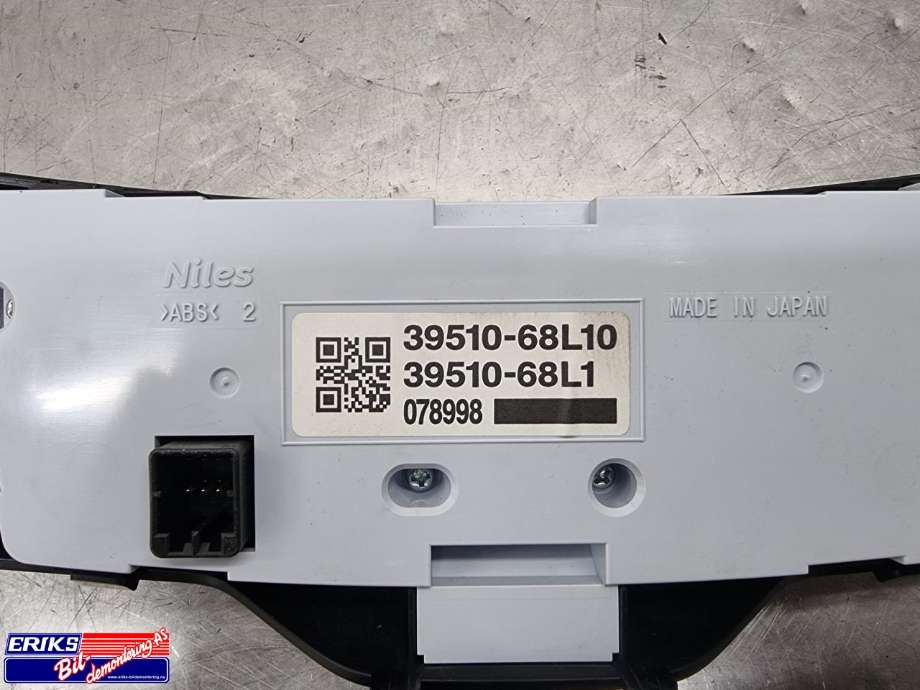 Varmeapparat betjening til Suzuki Swift 2011-2017  (39510-68L10|)