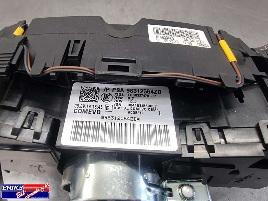 Bryter combi til Peugeot Partner 2019-->> (Type III)  (98312564ZD|)