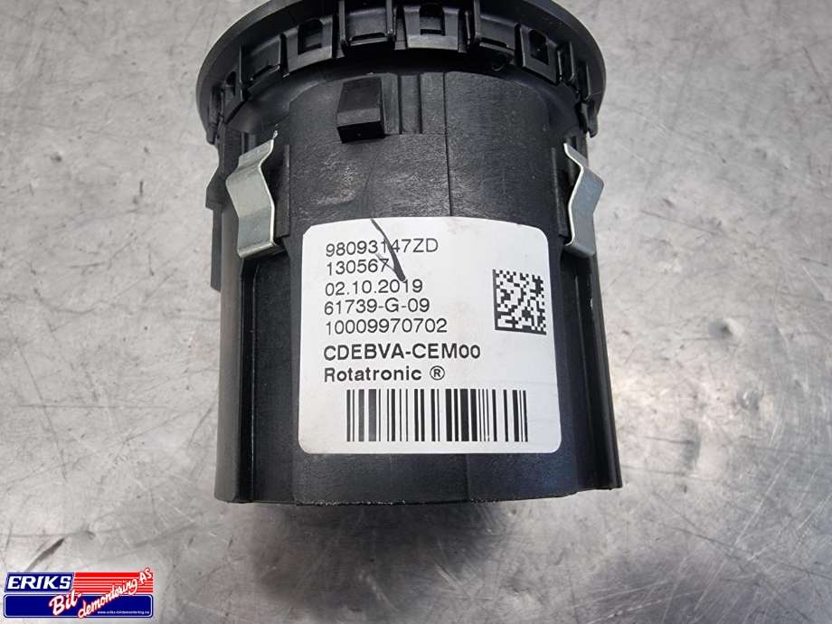 Girstang/girvelger automat til Peugeot Partner 2019-->> (Type III) (98093147ZD|)