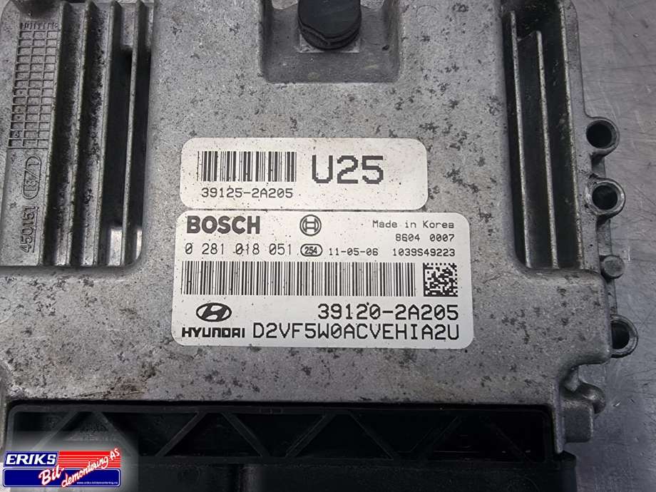 Styreenhet motor til Hyundai i40 2012-2017  (BOSCH|0 281 018 051|39120-2A205|39125-2A205)