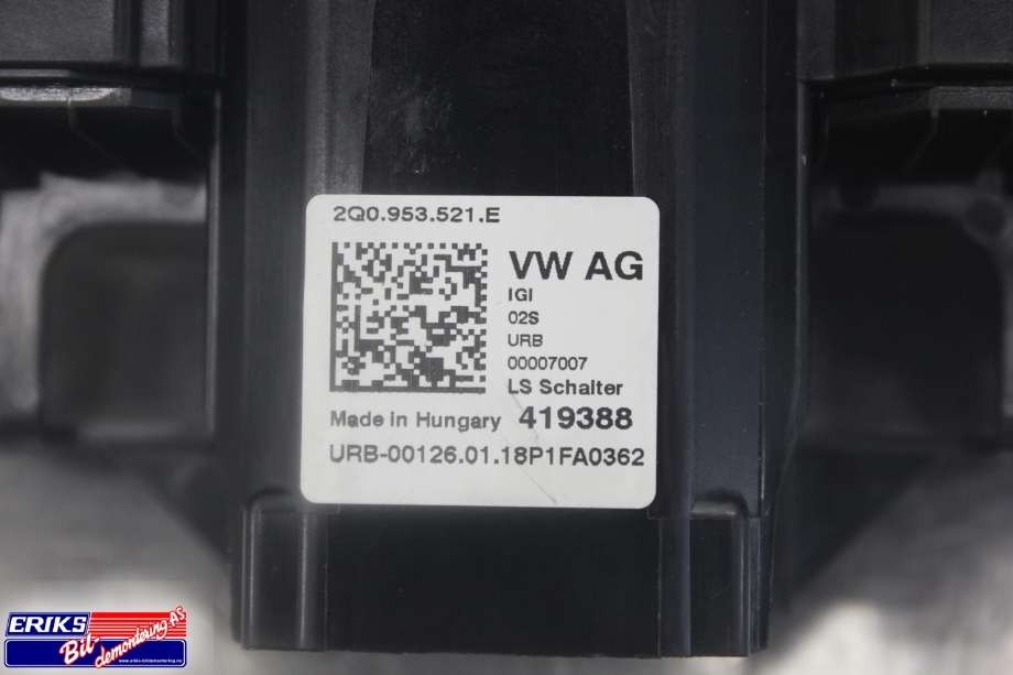 Bryter combi til VW Polo 2017-2021 (Type VI, Fase 1) (2Q0 953 521 E|)