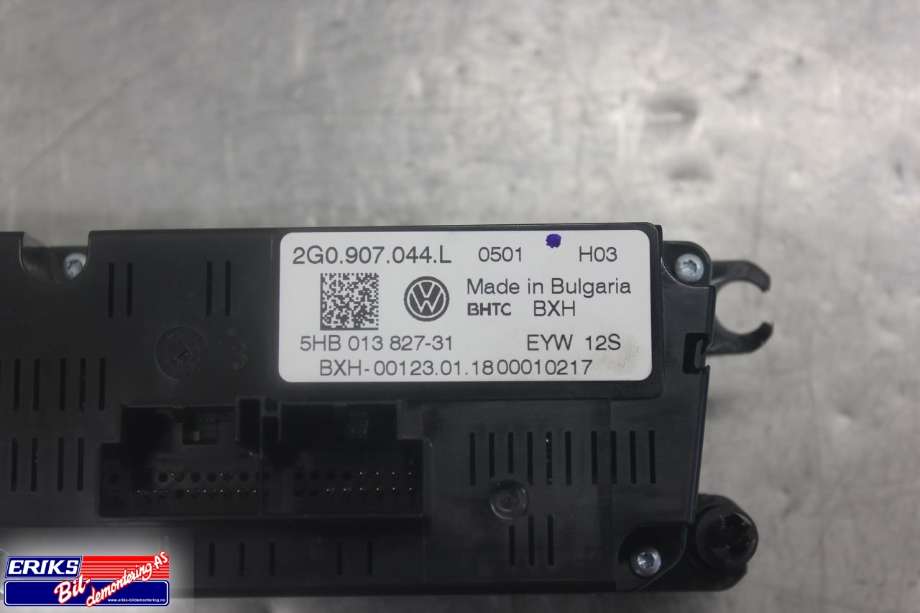 Varmeapparat betjening til VW Polo 2017-2021 (Type VI, Fase 1)  (BHTC|2G0 907 044 L|)