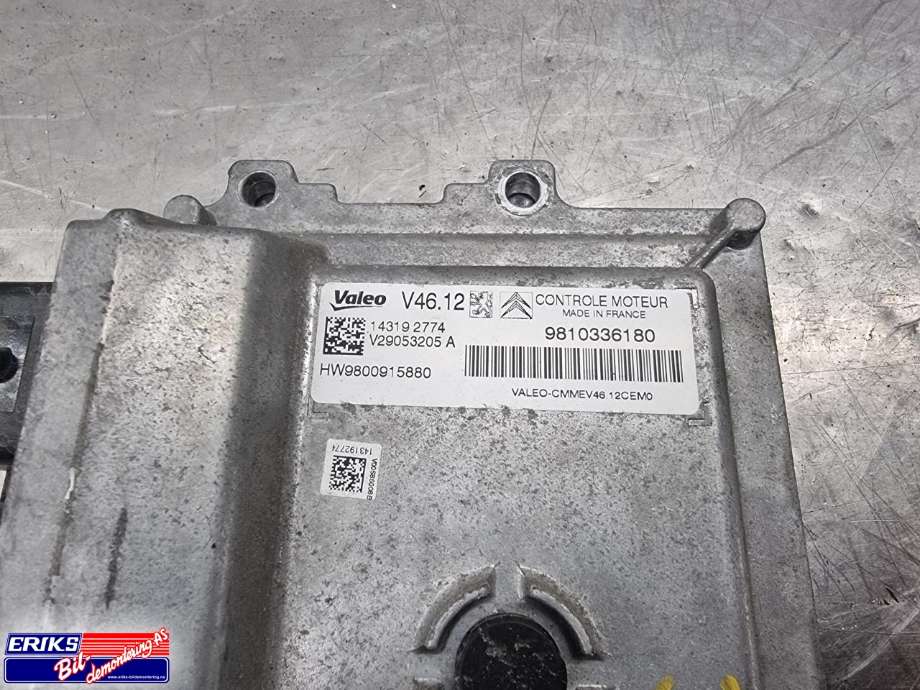Styreenhet motor til Peugeot 208 2012-2019 (Type I)  (VALEO|16 122 464 80|9810336180|)