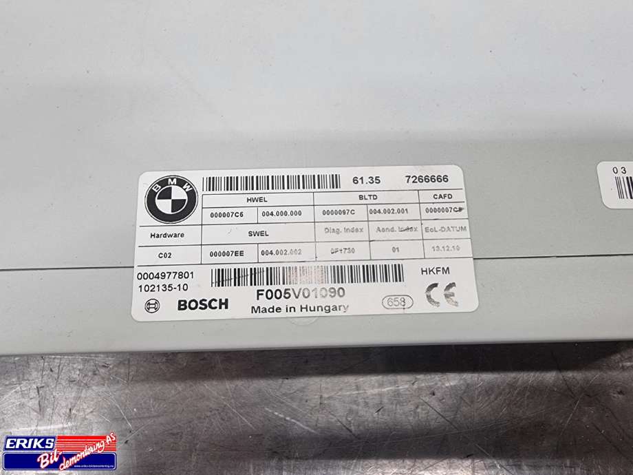 Styreenhet diverse til BMW 5-Serie 2010-2017 (F10/F11) (F10/F11) (61357266666|)